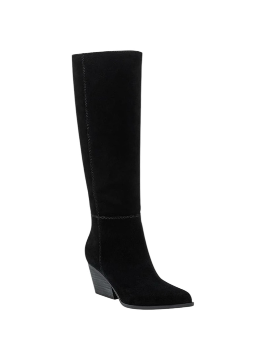 NEW!!MARC FISHER CHALLI TALL BLACK SUEDE BOOTS Sz 8